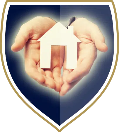 picture of hands holding a small house. information for tenants for assured residential website