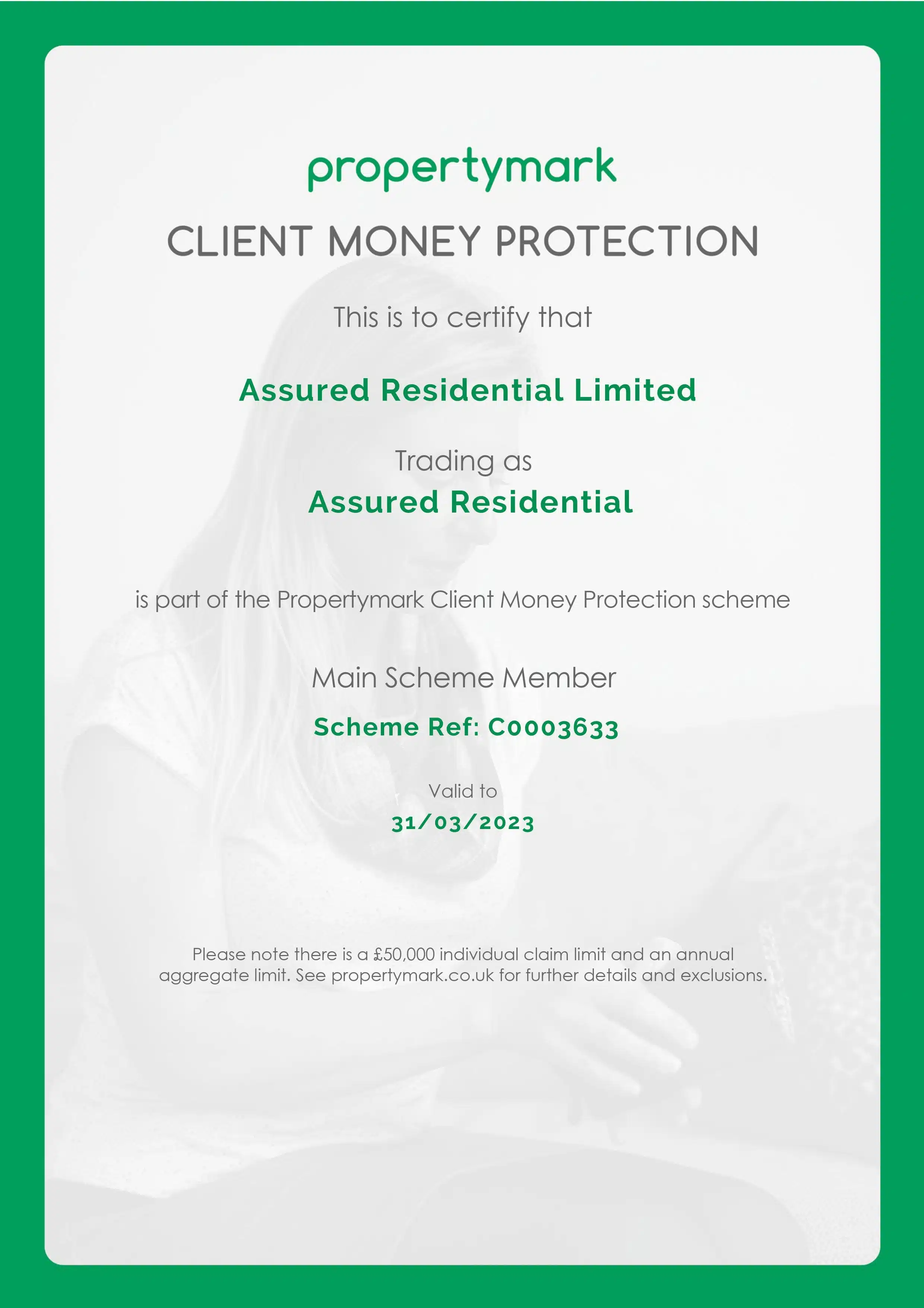 Assured residential Coventry - Client Money Protection - 2022-min
